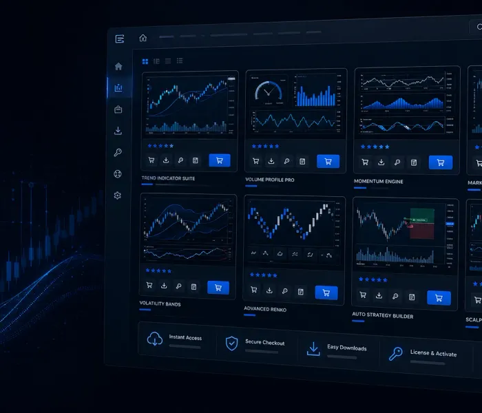 Trading software workspace