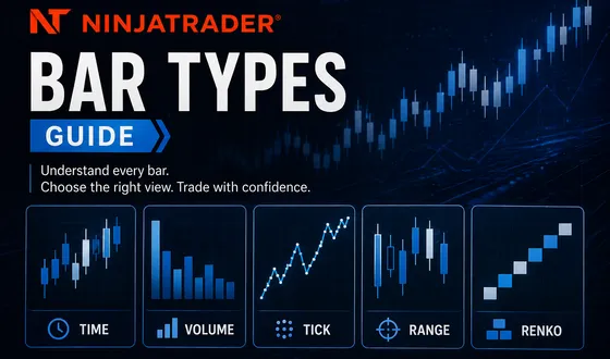 NinjaTrader bar types guide